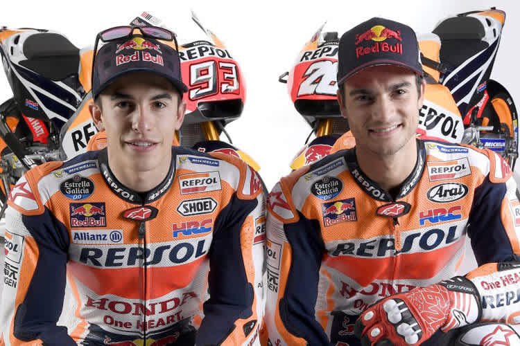 Wer sich in der Online-Auktion durchsetzt, darf Marc Márquez und Dani Pedrosa treffen  