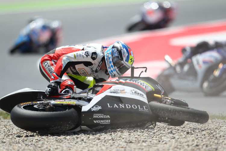 Marcel Schrötter, zweifacher IDM-125-Meister: Sein Startplatz in der Moto2-WM 2013 sicherten private Sponsoren