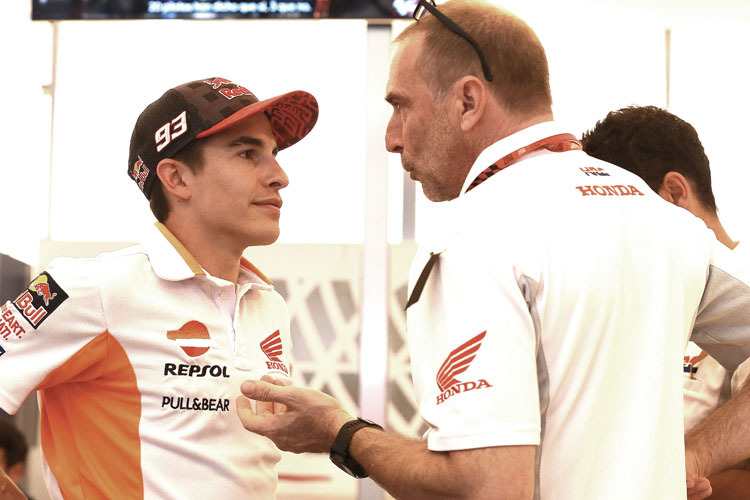 Marc Márquez mit Livio Suppo