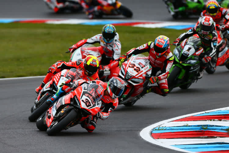 Marco Melandri zeigte sich erstmals in Aprilia-Farben