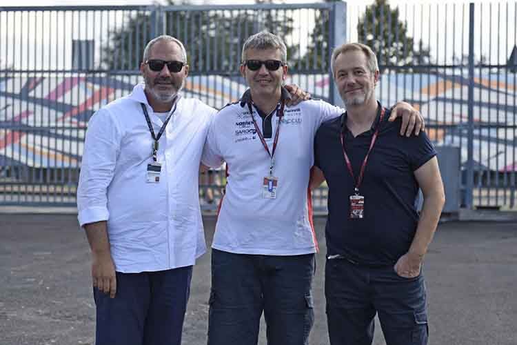 Andrea Marinelli mit Mirko Cecchini und Stefano Bedon