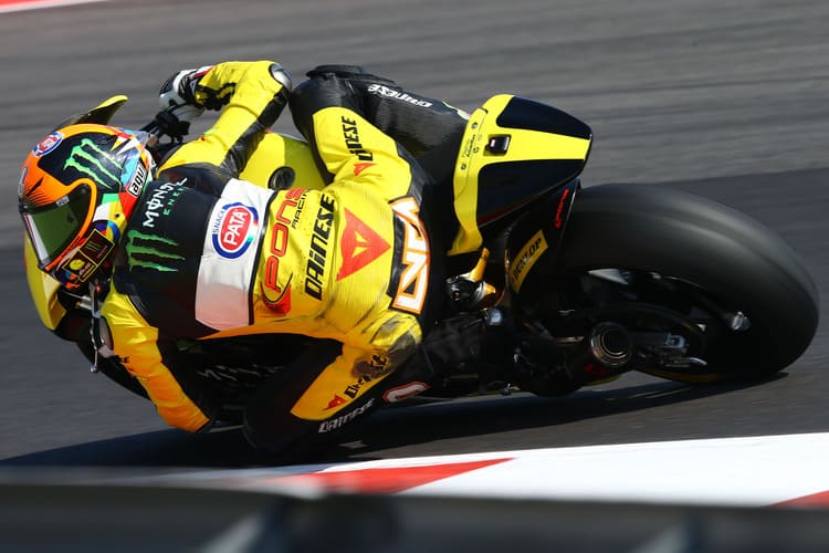 Luca Marini auf der Moto2-Maschine in Misano als Wildcard-Fahrer