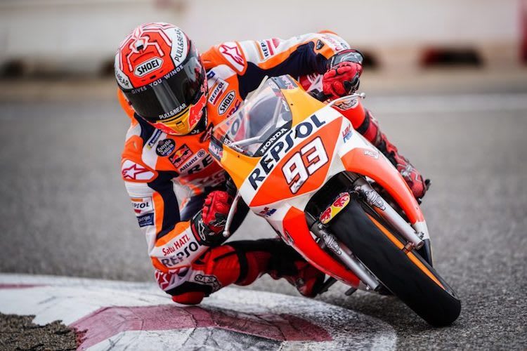 Marc Márquez durfte endlich wieder auf einem Motorrad Gas geben
