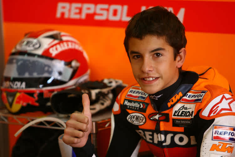 Marc Márquez 2008 bei KTM