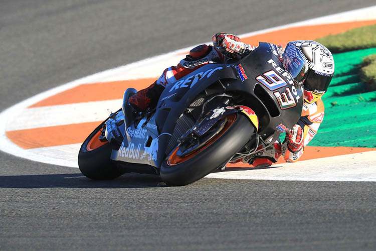 Márquez mit dem Honda-Prototyp für 2018
