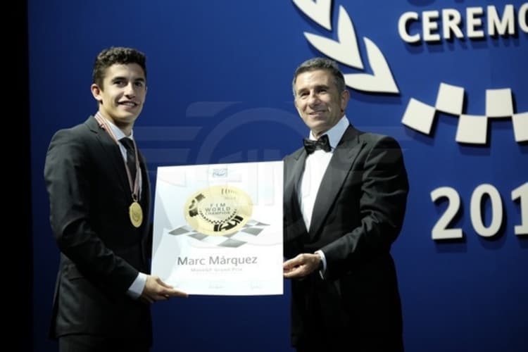 Marc Márquez bei der FIM Gala mit Jorge Martinez
