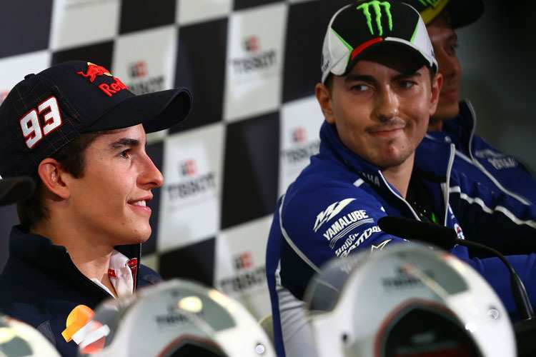 Grosses Finale in Valencia: Marc Márquez (93) gegen Jorge Lorenzo