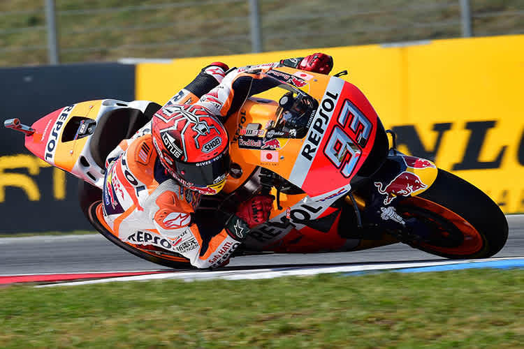 Marc Márquez: «Ich habe nicht mit der Pole-Position gerechnet. Rossis Windschatten hat mir geholfen.»