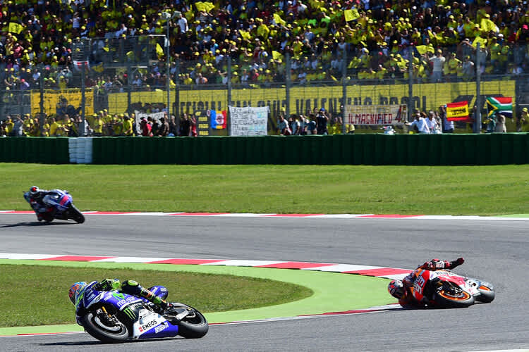 In Runde 8 stürzte Marc Márquez