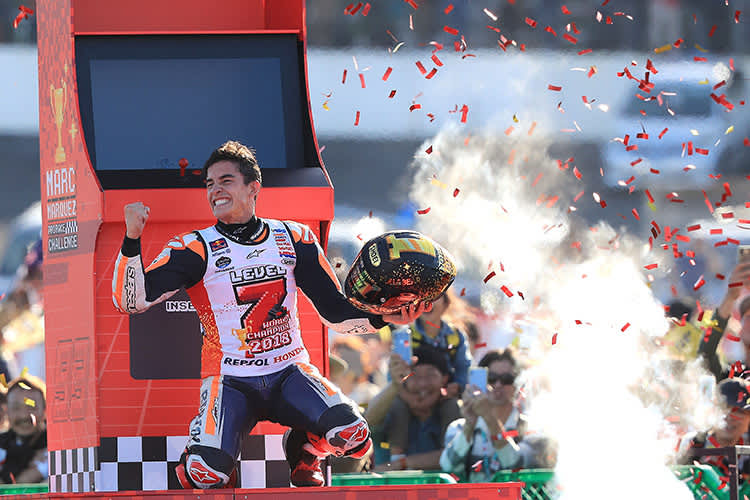 Riesenjubel: Siebter Titelgewinn für Marc Márquez