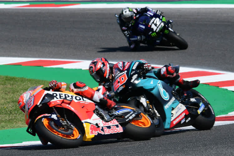 Der entscheidende Moment: Quartararo fuhr Marquez fast aufs Hinterrad
