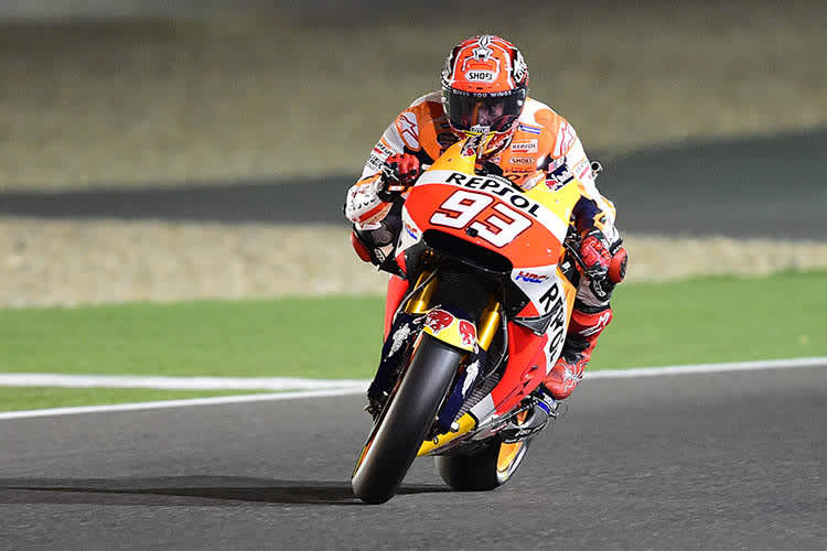 Marc Márquez hatte auch in Katar mit seiner Honda RC213V zu kämpfen