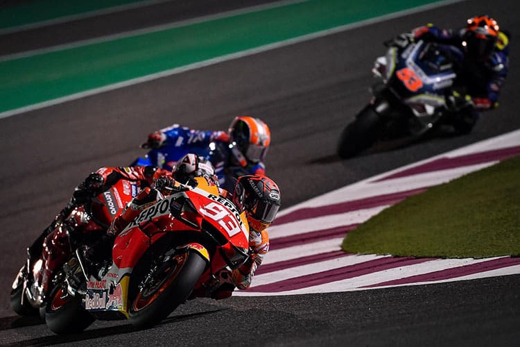 Katar-Test: Marc Márquez vor Petrucci, Rins und Rabat