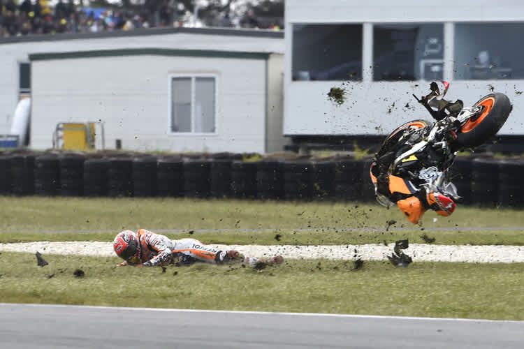 In Australien ging Weltmeister Marc Márquez leer aus