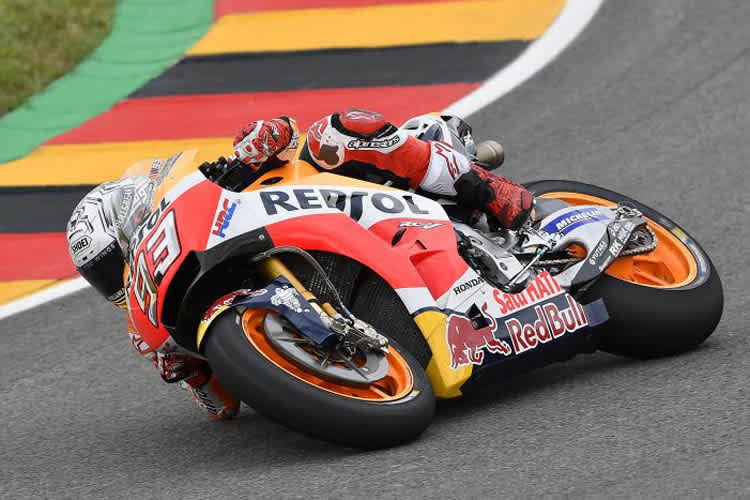 Im Trockenen auf Platz 6: Marc Márquez