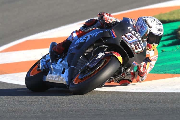 Marc Márquez mit dem 2018-Prototyp von Honda