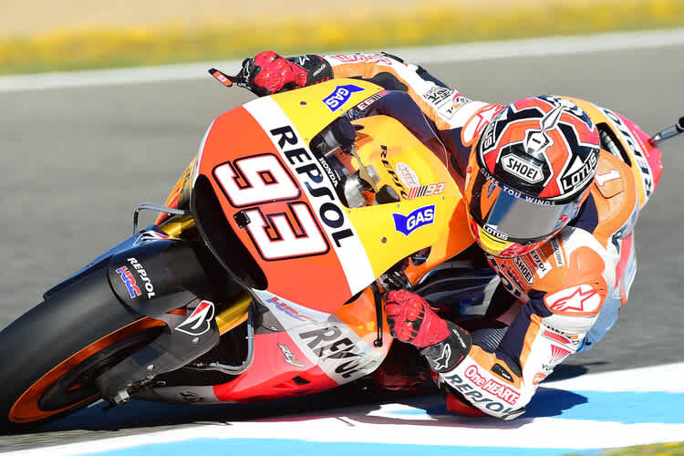 Klare Bestzeit beim Montag-Test: Marc Márquez