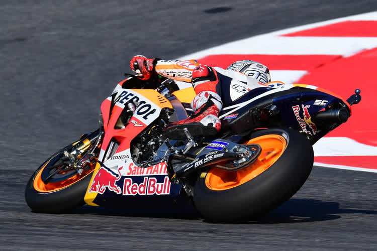Honda-Star Marc Márquez im FP1 von Misano