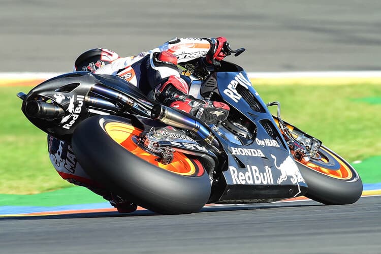 Marc Márquez beim Valencia-Test auf der 2015-Werks-Honda