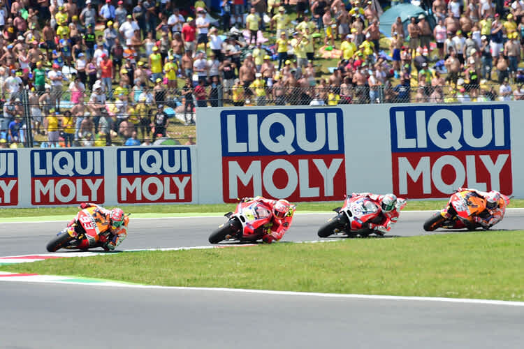 Das Rennen in Mugello: Marc Márquez vor Iannone, Dovizioso und Pedrosa 