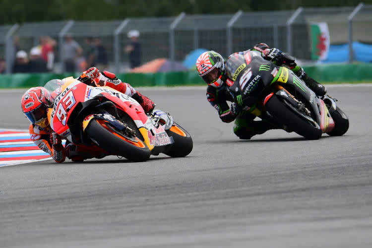 Im Rennen: Marc Márquez gegen Johann Zarco