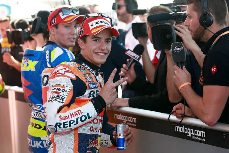 Marc Márquez nach dem Qualifying in Argentinien