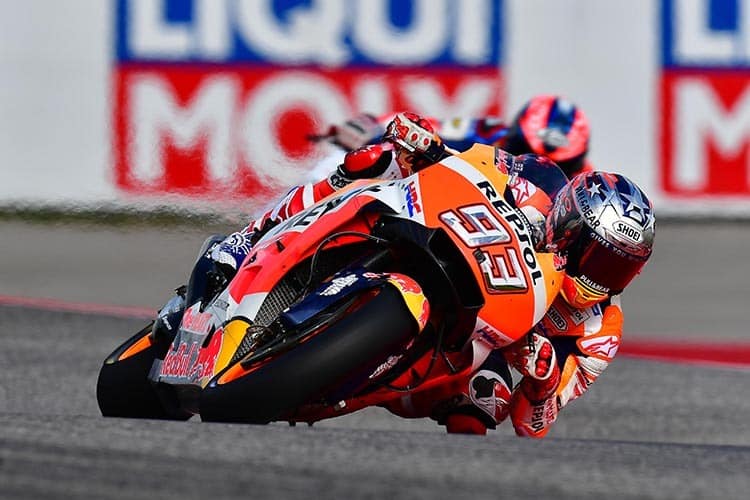 Marc Márquez im sonnigen Warm-up