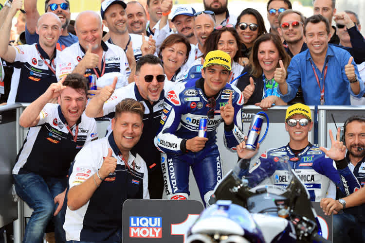 Das Team Del Conca Gresini hatte in Mugello allen Grund zum Feiern