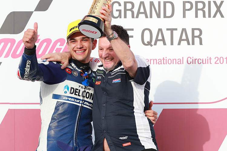 Jorge Martin und Teamchef Fausto Gresini