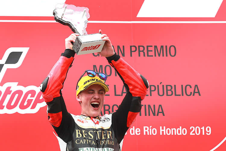 Erstmals auf dem Podest: Jauma Masia (KTM)