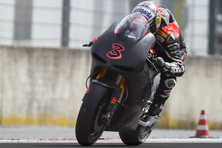 Max Biaggi in Mugello auf der ART-Aprilia