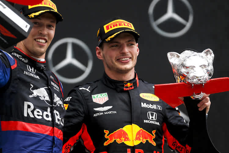 Daniil Kvyat und Max Verstappen in Hockenheim