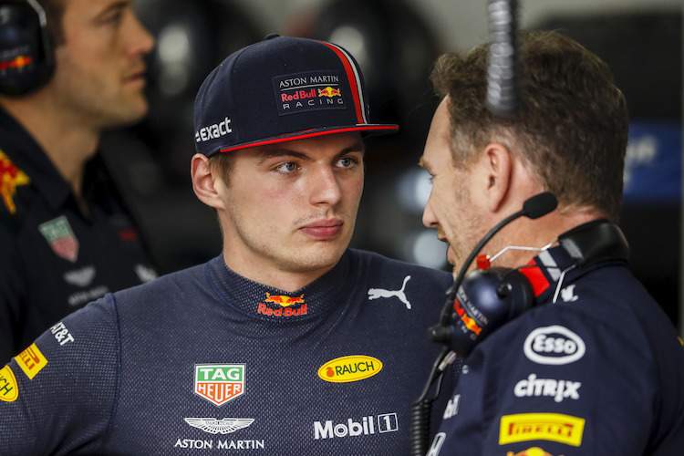 Max Verstappen und Christian Horner
