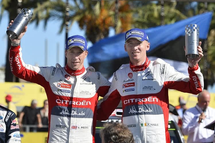 Die Sieger: Kris Meeke und Paul Nagle