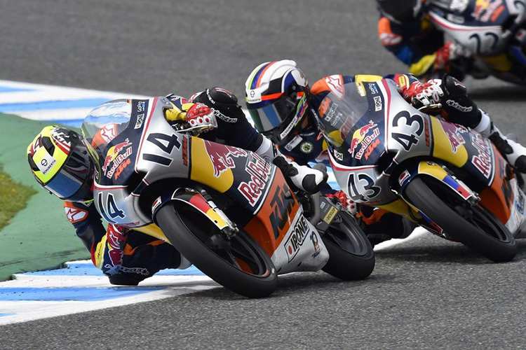 Matthias Meggle legte ein starkes Debüt im Red Bull Rookies Cup hin