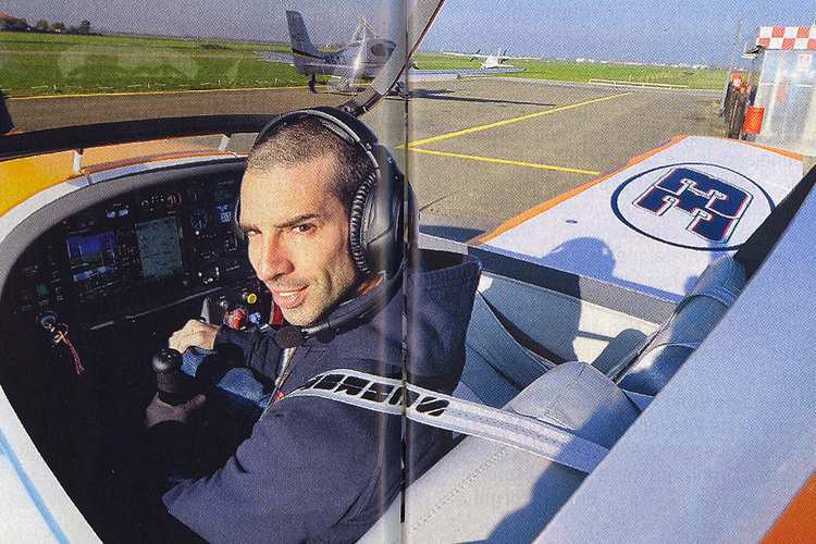Das Fliegen wurde ein grosses Hobby für Marco Melandri