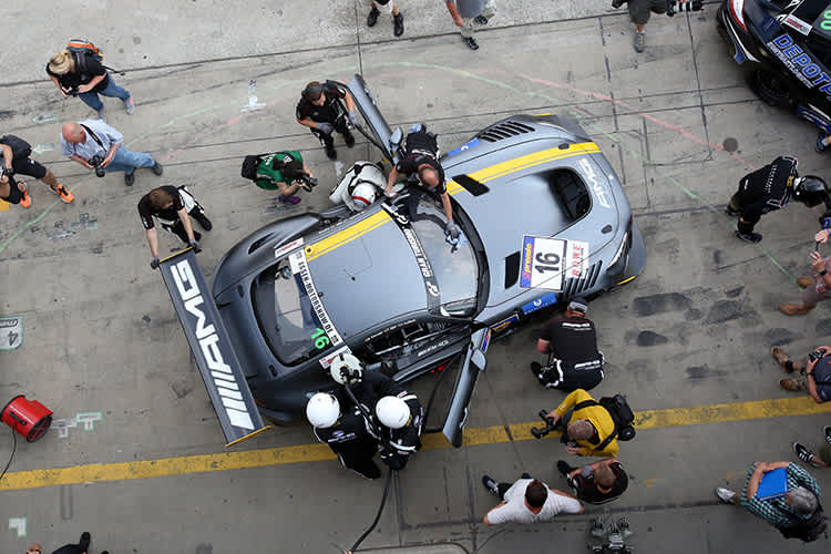 Fünf werksunterstützte Mercedes-AMG GT3 treten beim 24h-Rennen Nürburgring-Nordschleife an