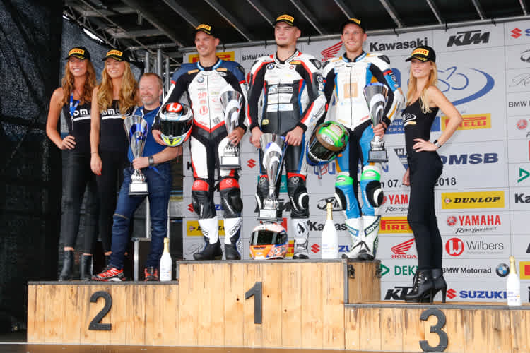 Podest IDM Superbike Lauf 1