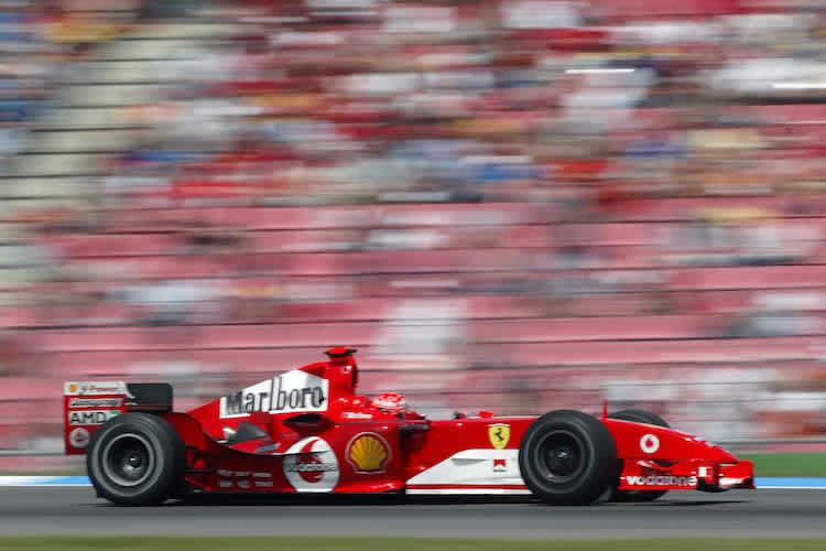 Im F2004 fuhr Michael Schumacher 15 GP-Siege ein 