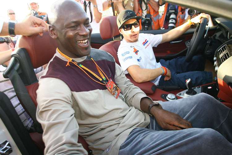 Valencia 2006: Michael Jordan war dabei, als Nicky Hayden (hi.) MotoGP-Weltmeister wurde