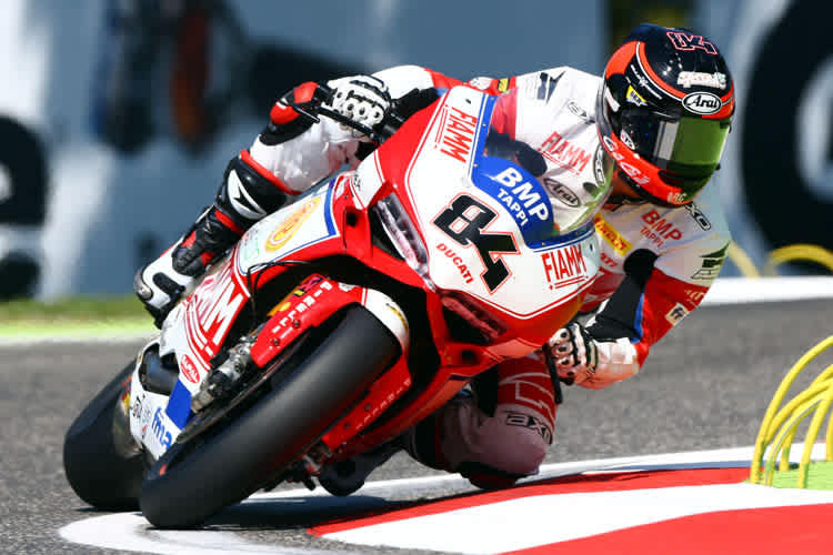 Michel Fabrizio bei seinem letzten Superbike-WM-Einsatz in Imola 2015