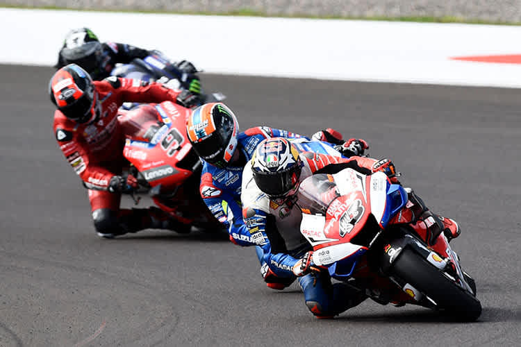 Im Rennen: Miller hält sich vor Rins, Petrucci und Viñales