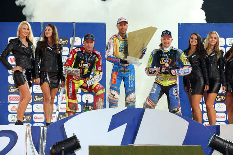 Die Top-3 der SEC 2016: Vaclav Milik, Nicki Pedersen und Krzysztof Kasprzak (v.l.)