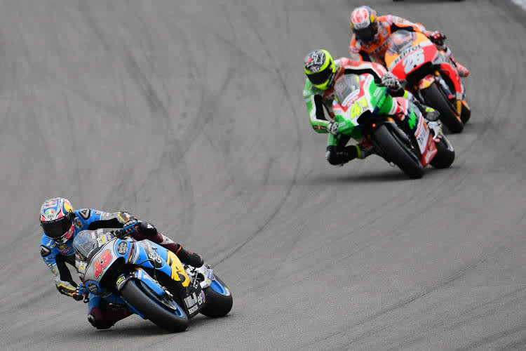 Im Rennen: Jack Miller (43) hat Aleix Espargaró und Dani Pedrosa distanziert