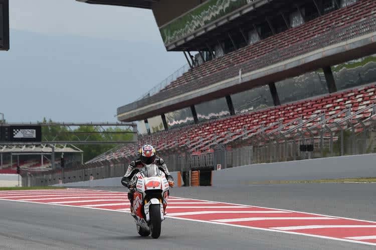 Jack Miller drehte mit der RC213V-RS im Trockenen und Nassen seine Runden