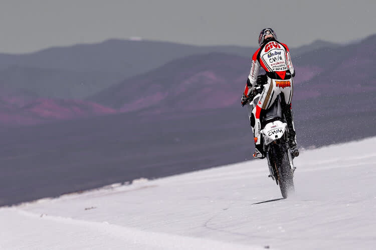 Jack Miller in der Salzwüste Salinas Grandes in Jujuy