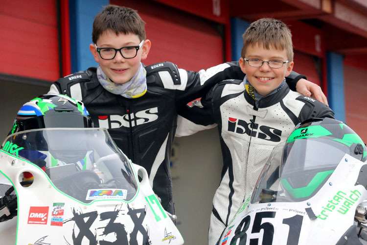 Zwei der Nachwuchspiloten: Nick Filler und Tristan Walch (rechts)