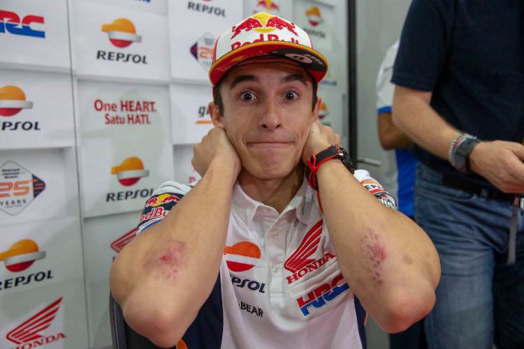 Marc Márquez kam glimpflich davon