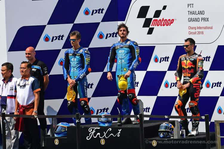 Sky Racing feirt beim ersten Thailand-GP einen Doppelsieg vor KTM