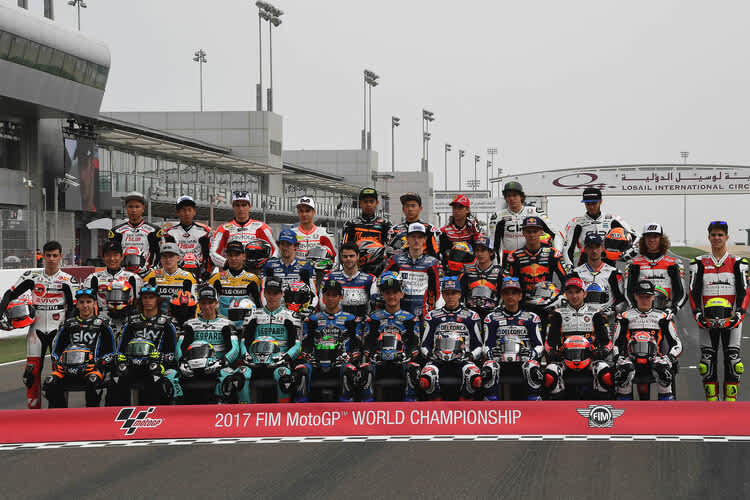 Das Moto3-Feld 2017